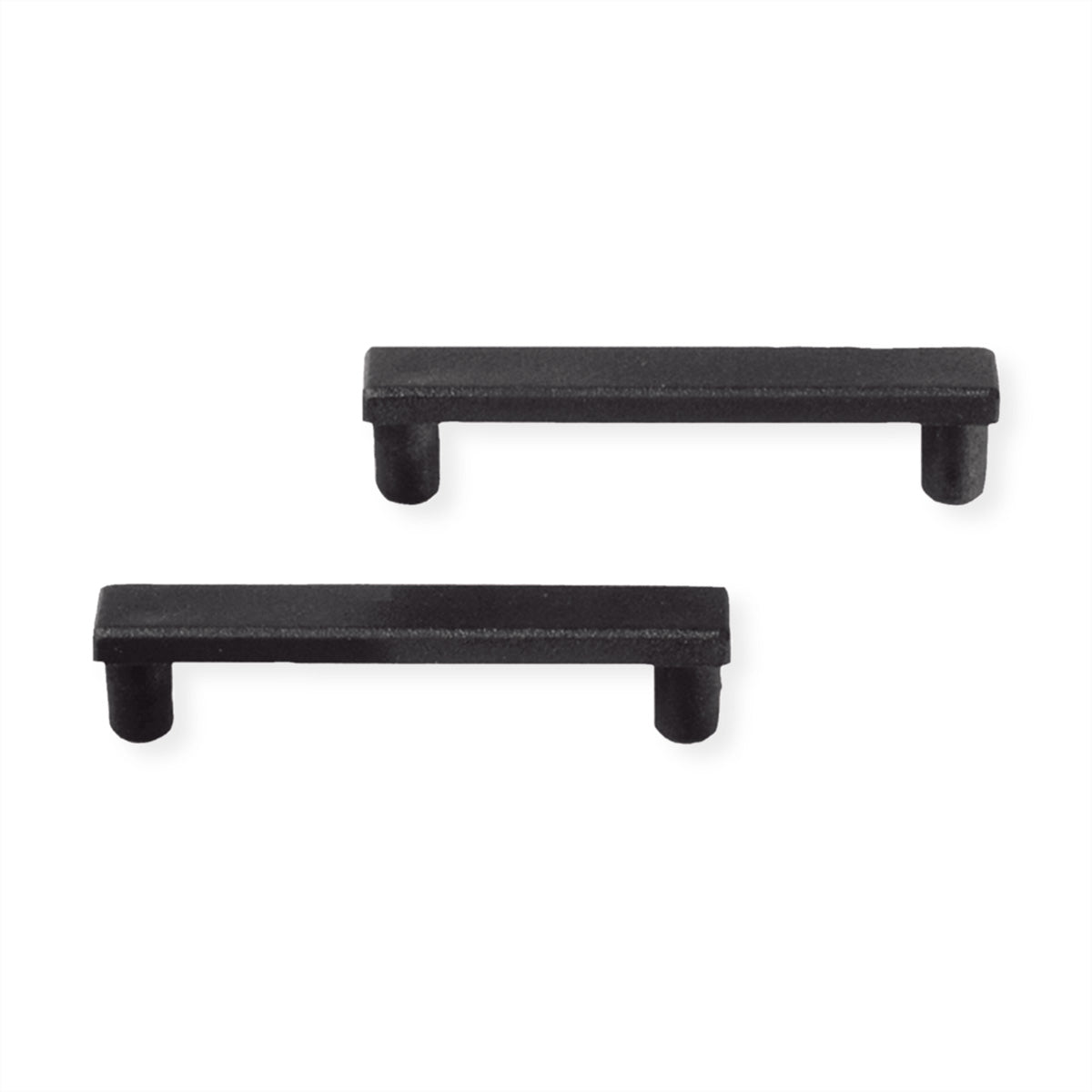 Bachmann STEP Abdeckstreifen, 2er-Pack, Kunststoff, 520×10×10 mm – schwarz