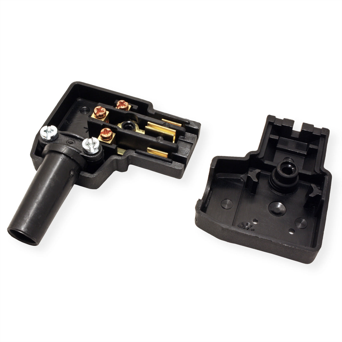 Bachmann Montagekupplung IEC320 C13, Schraubanschluss, 66×54×20 mm – Schwarz