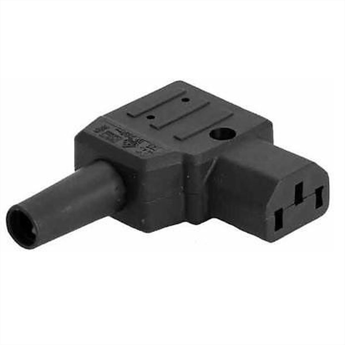 Bachmann Montagekupplung IEC320 C13, Schraubanschluss, 66×54×20 mm – Schwarz