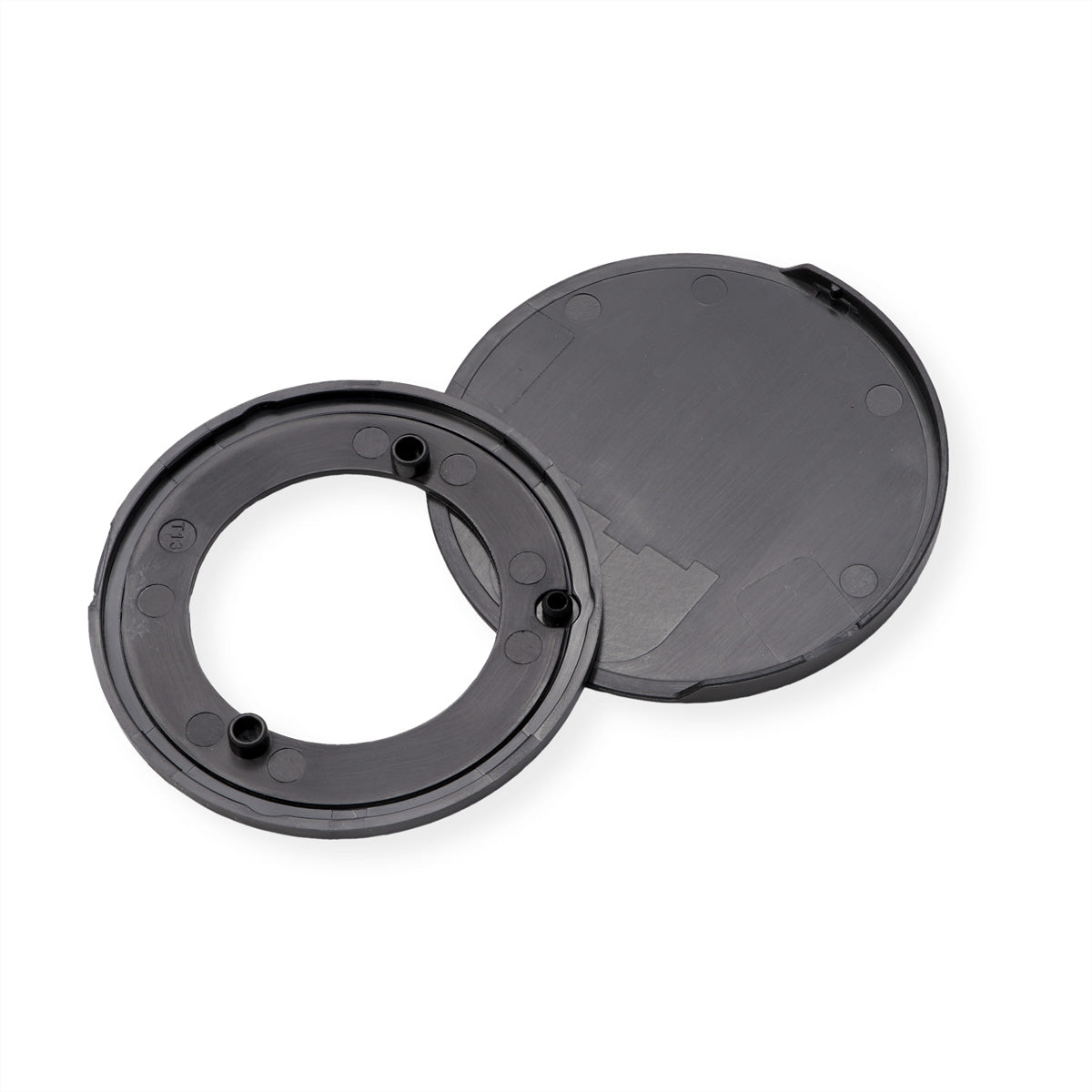 Bachmann PIX Deckelset – Einbau-Anschlussfelder, Schwarz, 75×75×10 mm