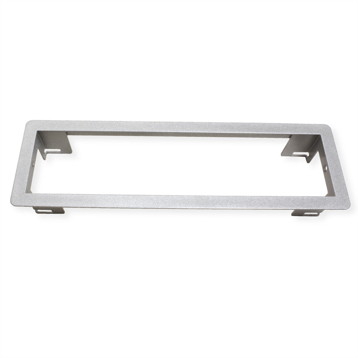 Bachmann POWER FRAME Einbaurahmen Small Einbausteckdosenleiste, 3-fach, Einbau, 241×42×73 mm – silberfarben