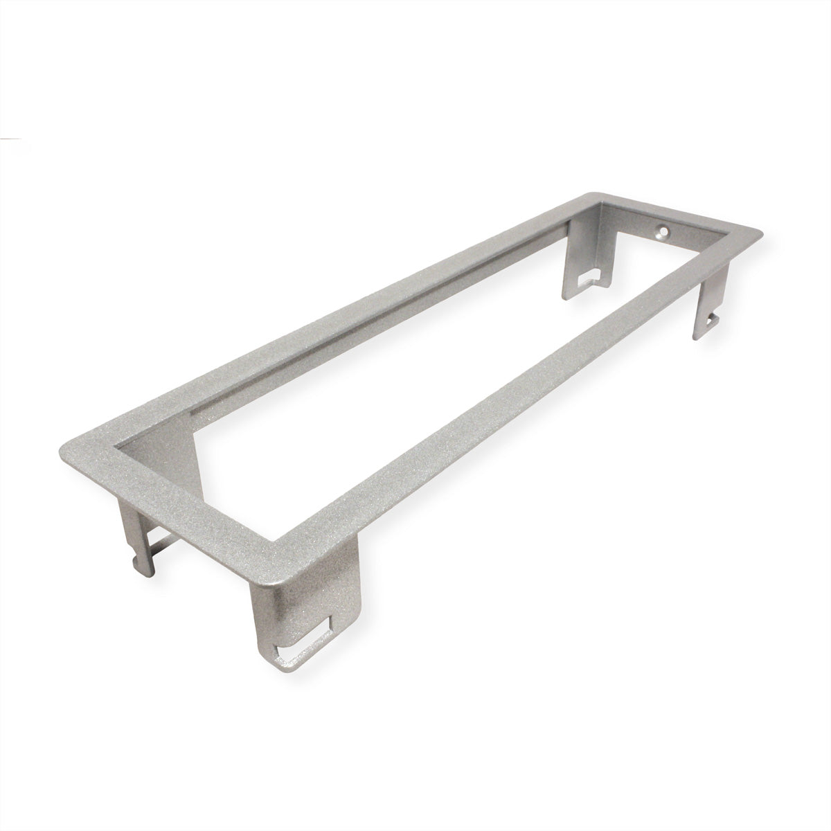 Bachmann POWER FRAME Einbaurahmen Small Einbausteckdosenleiste, 3-fach, Einbau, 241×42×73 mm – silberfarben