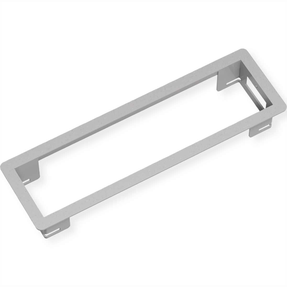 Bachmann POWER FRAME Einbaurahmen Small Einbausteckdosenleiste, 3-fach, Einbau, 241×42×73 mm – silberfarben