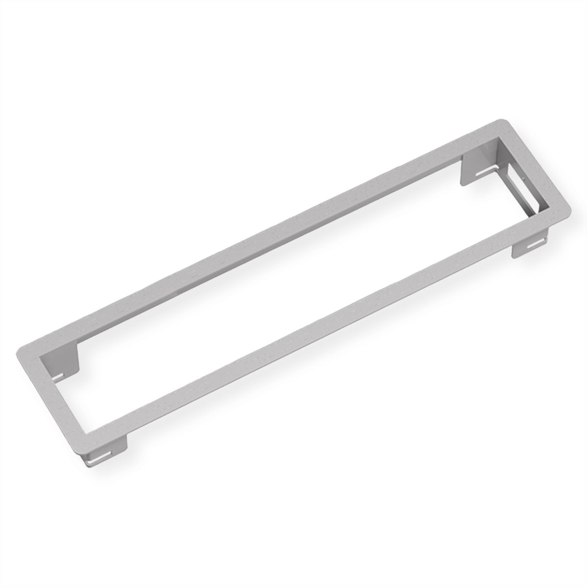 Bachmann POWER FRAME Einbausteckdosenleiste, Einbau, 284×73×42 mm – silberfarben