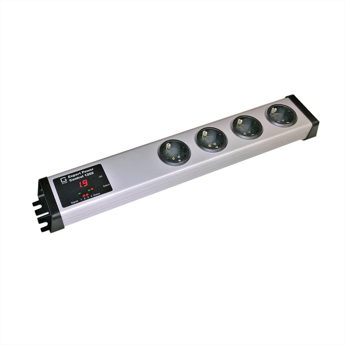 Güde Gude 1202-1 Expert Power Control – IP-Steckdosenleiste, 4× Schuko (Typ F), mit Schalter, 2,5 m