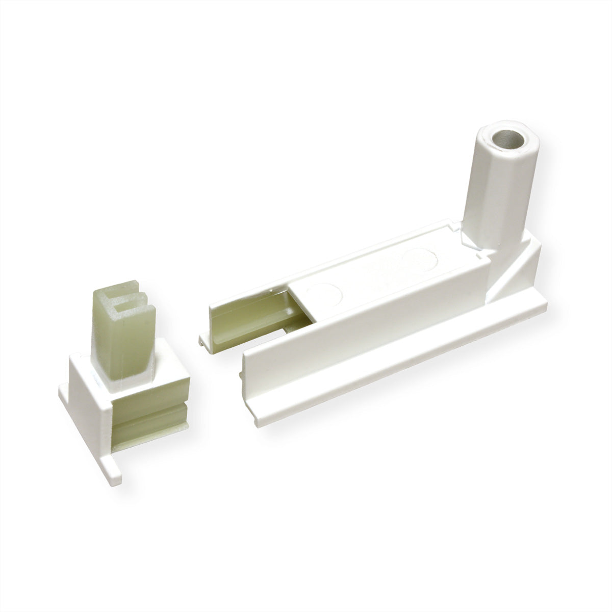 Bachmann DESK2 – Klebesockel-Set, weiss, für DESK2 Steckdosenleiste