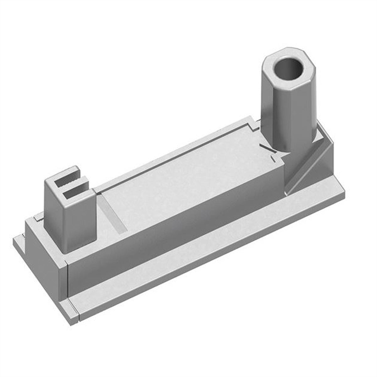 Bachmann DESK2 – Klebesockel-Set, weiss, für DESK2 Steckdosenleiste