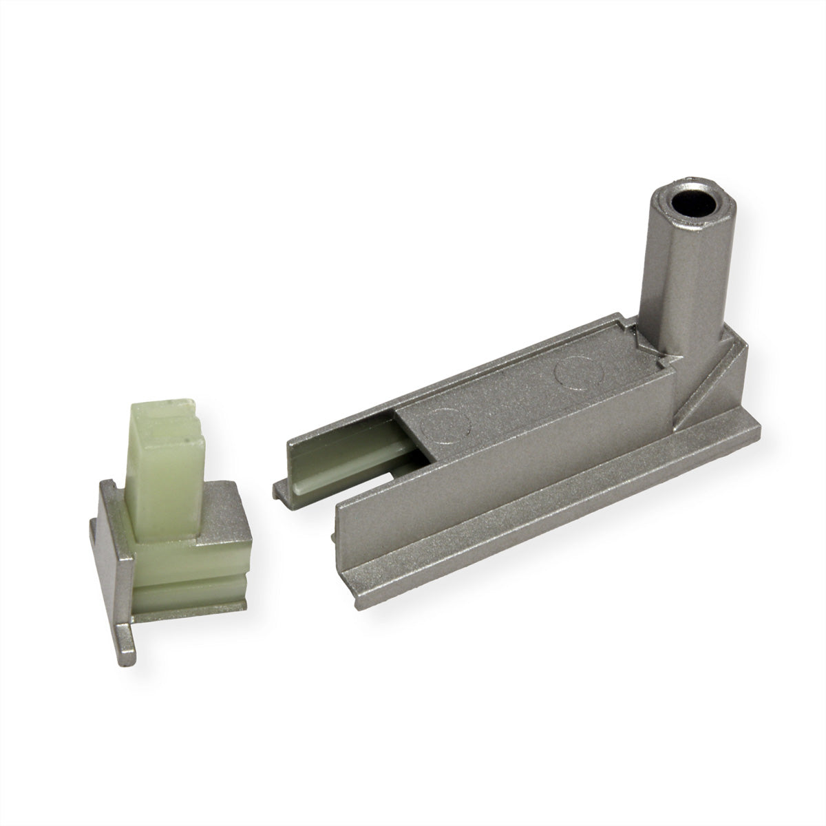 Bachmann Desk2 Klebesockel-Set – 2× Klebesockel, Inox, 20×60×20 mm