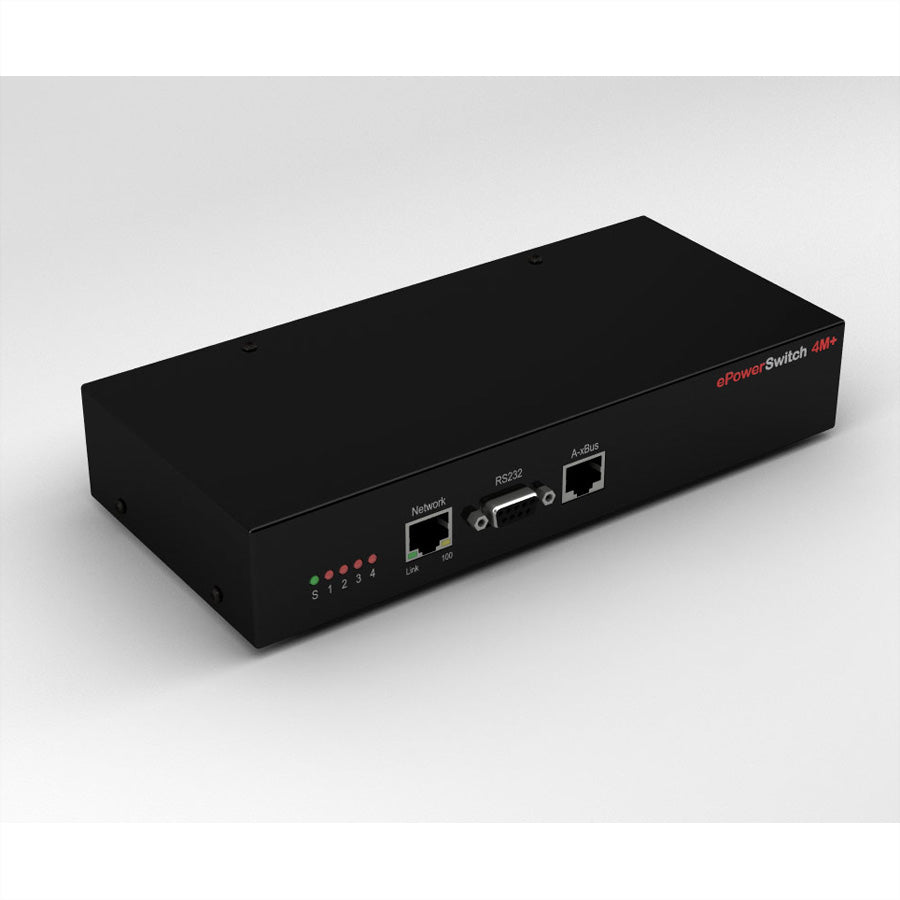 Neol Controller – 2.0 kW, 230 V, C14 IN, 4× C13 OUT, Desktop – Schwarz – ePowerSwitch 4M+
