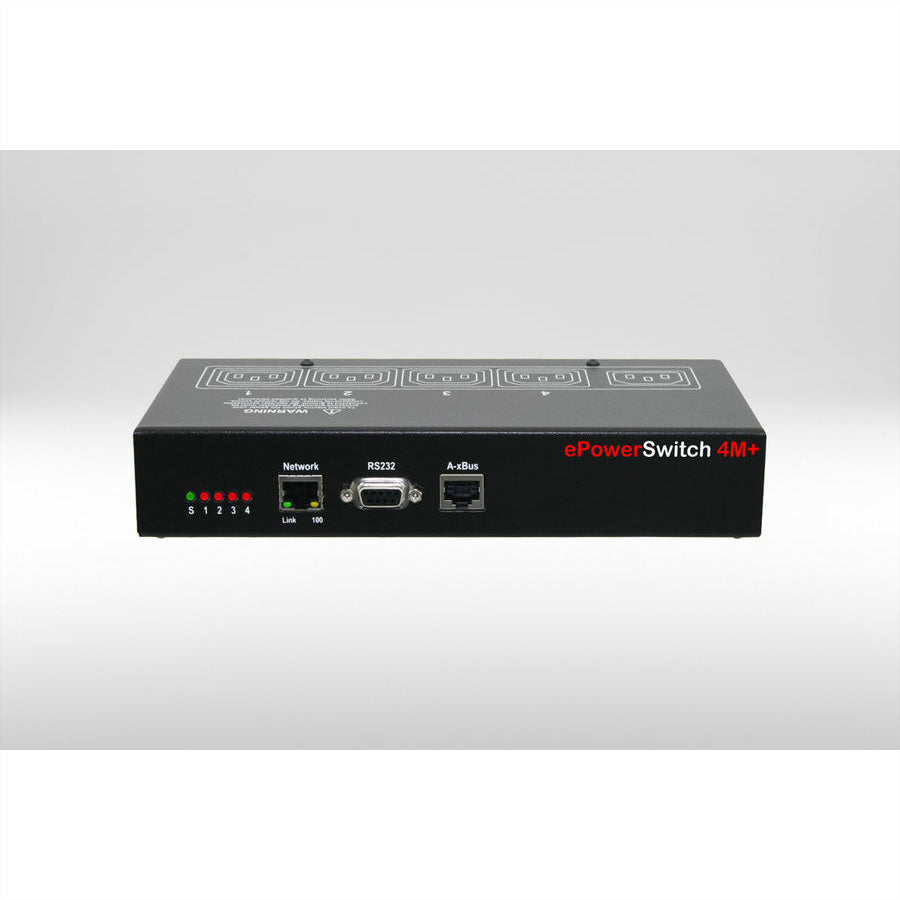 Neol Controller – 2.0 kW, 230 V, C14 IN, 4× C13 OUT, Desktop – Schwarz – ePowerSwitch 4M+