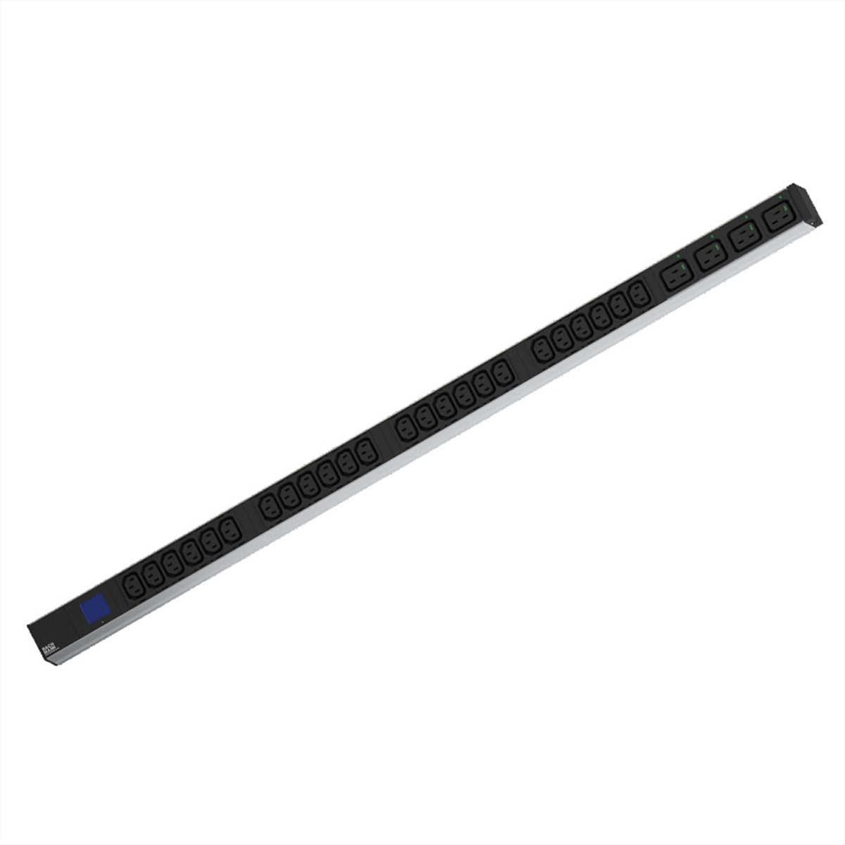 Bachmann BN0500 Rack-PDU Metered, einphasig 16 A 230 V, (24×C13 + 4×C19), Eingang CEE 16-3, 2 m – schwarz