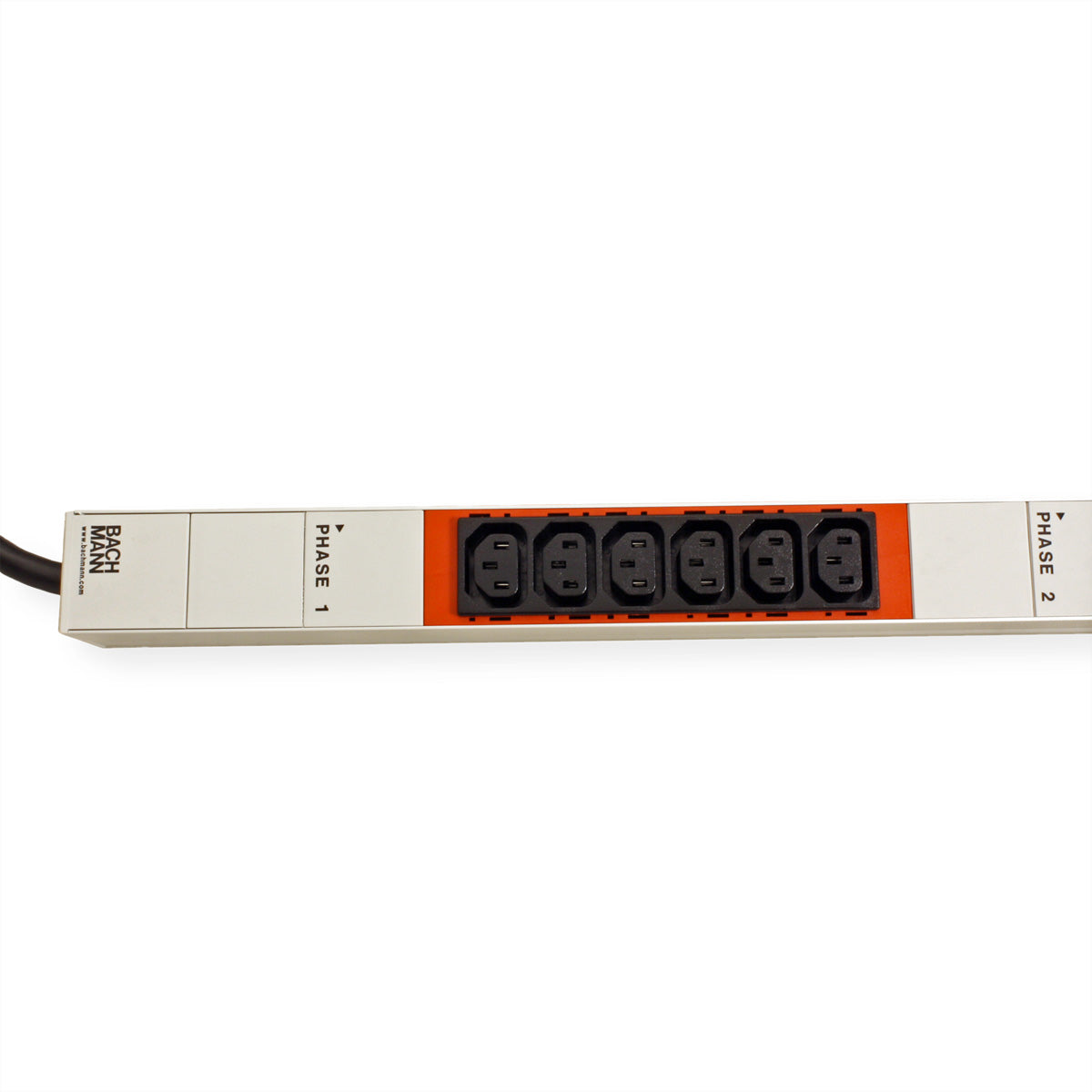 Bachmann Rack-PDU – Standard, 3-phasig, Senkrecht 1U, 16 A 400 V, 18×C13, CEE 3L+N+PE 16 A, 3 m