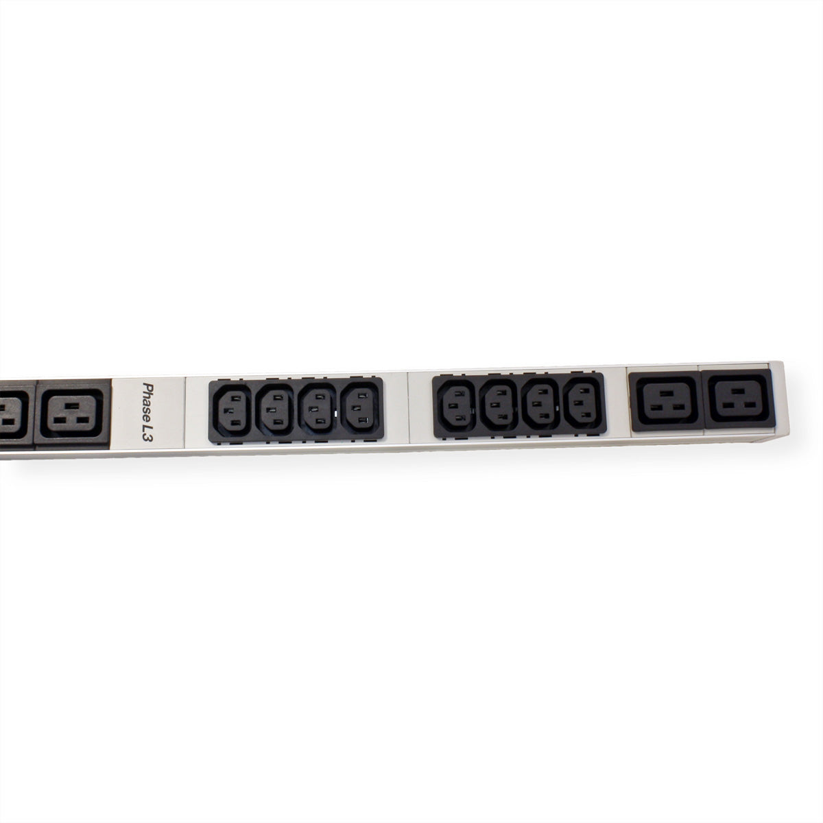 Bachmann Rack-PDU – Standard, 3-phasig, 1U-Rack, 16 A 400 V, 24×C13 + 4×C19, CEE 3×16A, 3 m