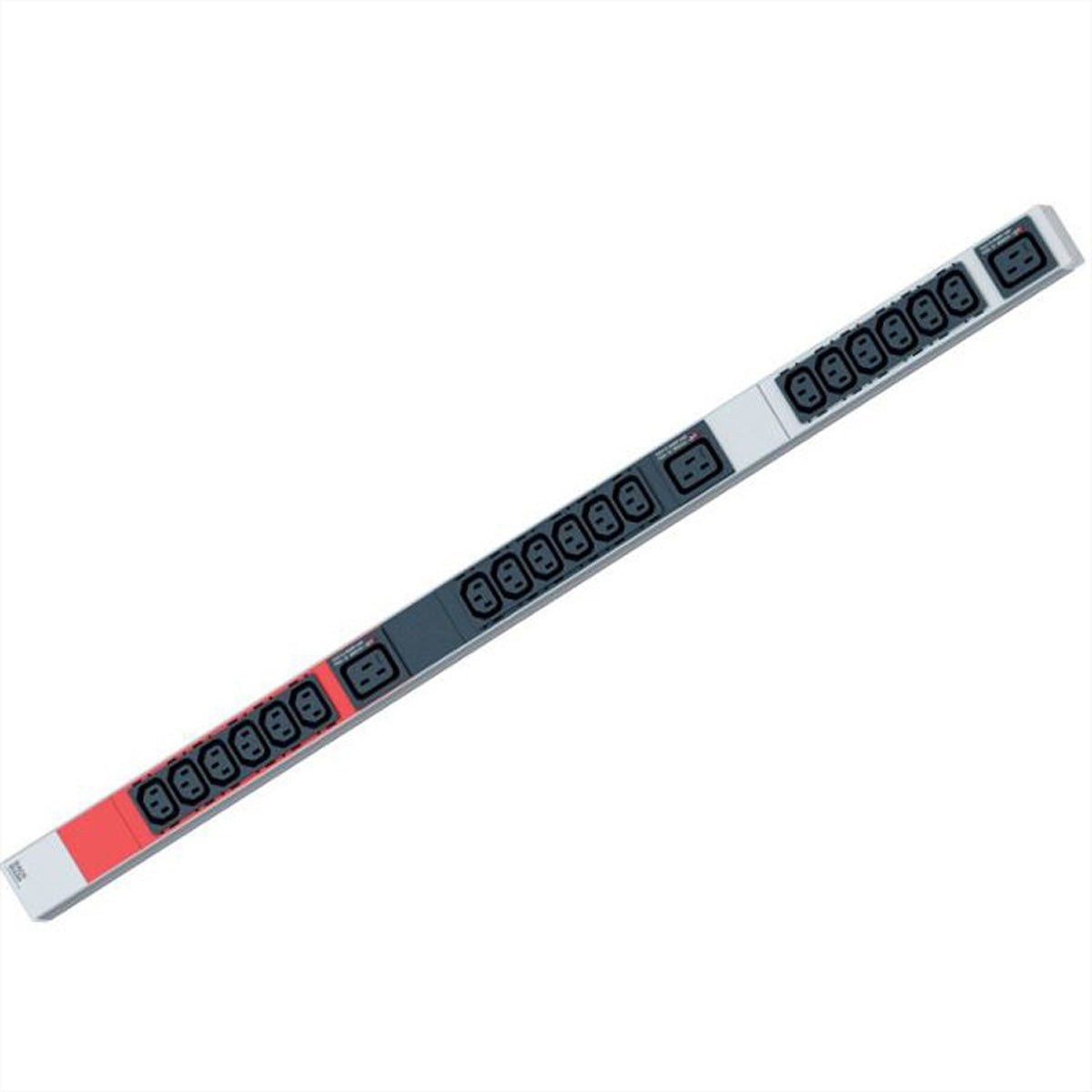 Bachmann Rack-PDU Basic, 3-phasig, 18× IEC C13 + 3× IEC C19, 16 A, Stecker CEE 3L+N+PE, 1U vertikal
