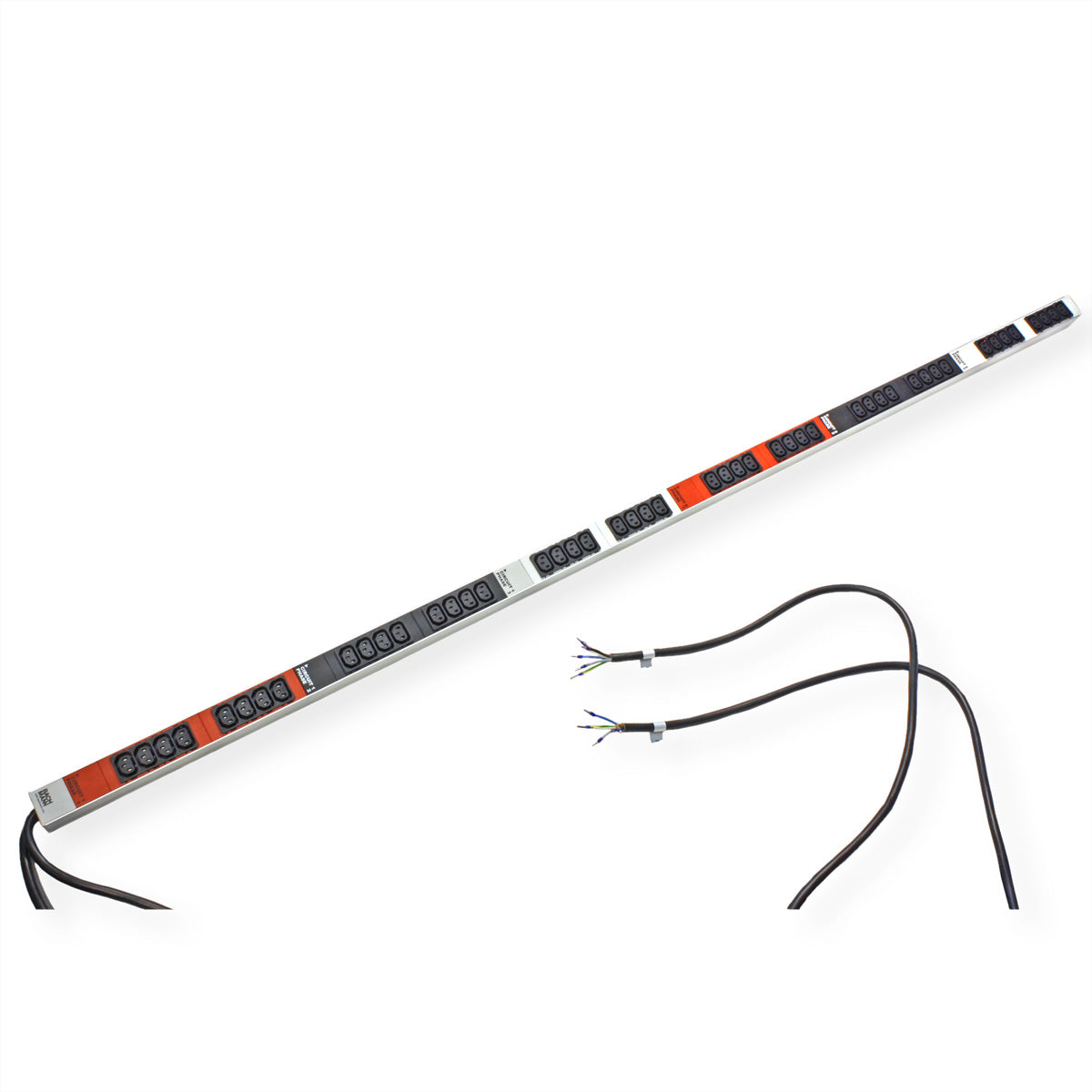 Bachmann Rack-PDU Basic, 3-phasig, 48× IEC C13, 16 A, Stecker Aderendhülsen, 0U vertikal