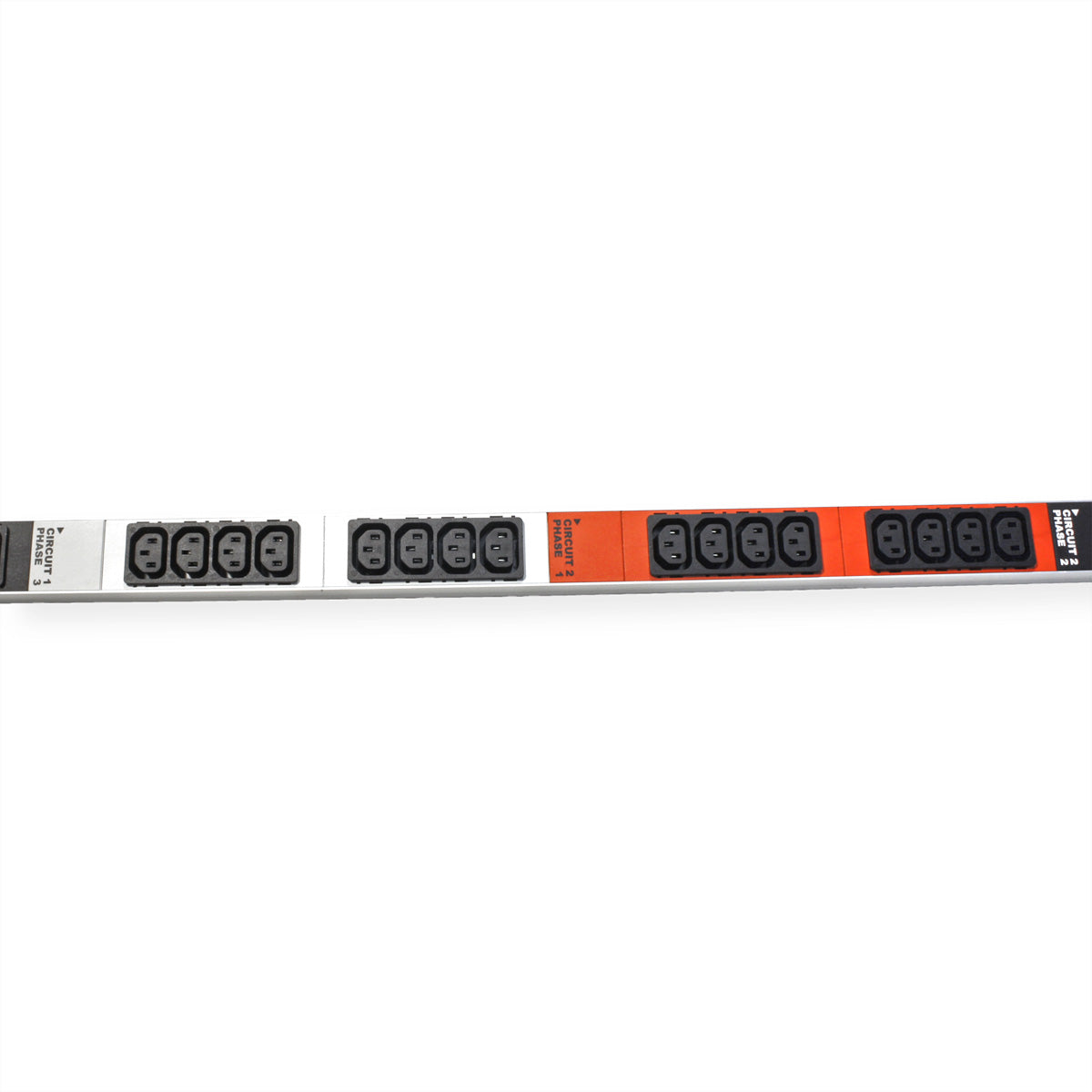 Bachmann Rack-PDU Basic, 3-phasig, 48× IEC C13, 16 A, Stecker Aderendhülsen, 0U vertikal
