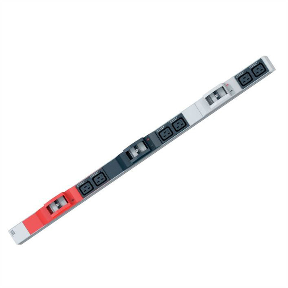 Bachmann Rack-PDU – Standard, 3-phasig, Vertikal 0U, 32 A 400 V, 6×C19 (IEC Lock), CEE 32 A, 3 m