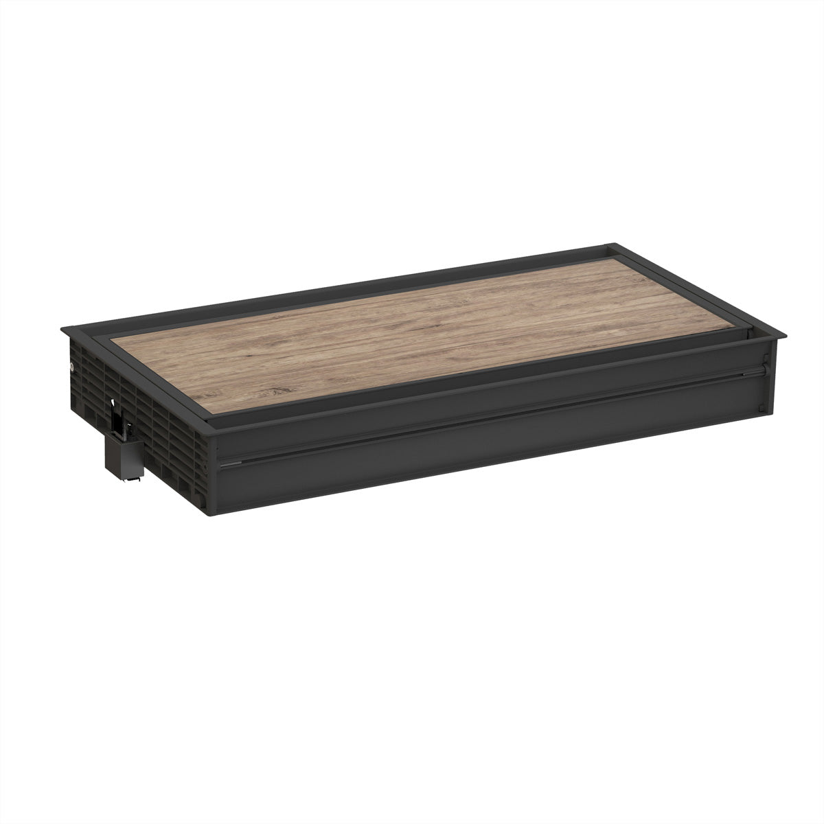 Bachmann VENID Einbausteckdosenleiste, Einbau, 371×180×57 mm – schwarz