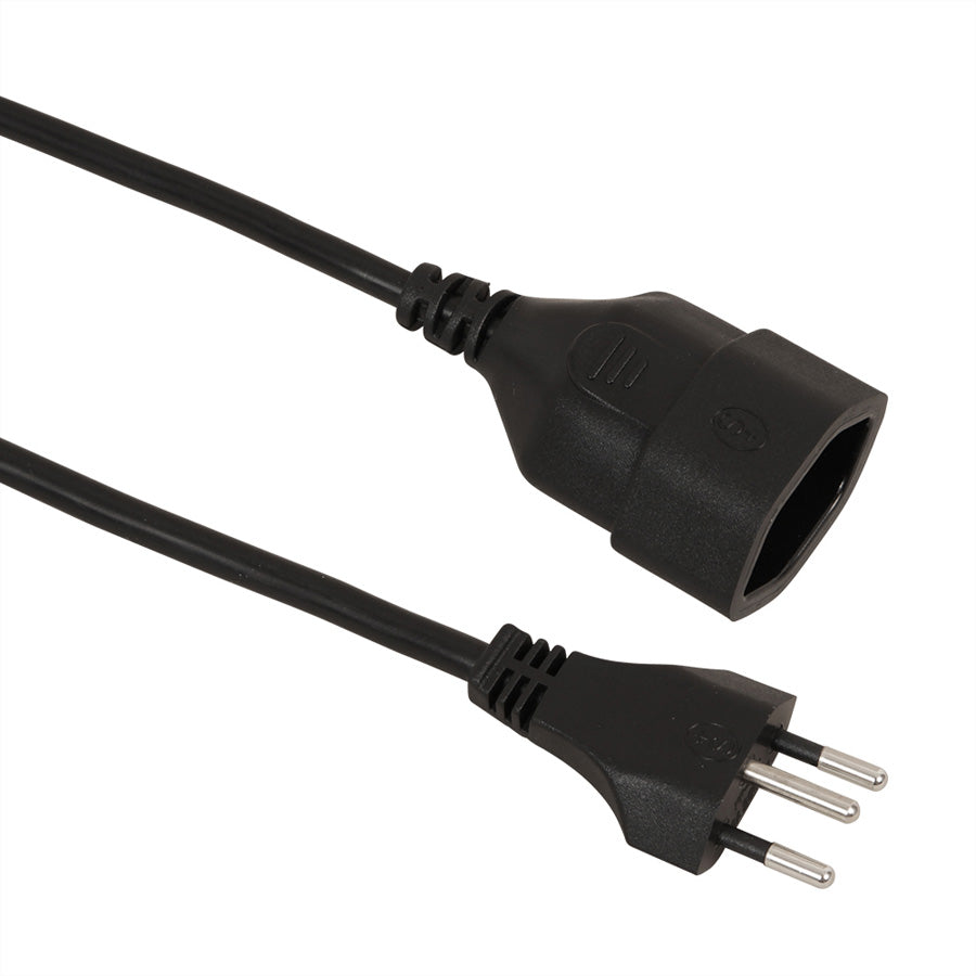 OEM Verlängerungskabel – T12–T13, 2 m, 3×1 mm², schwarz