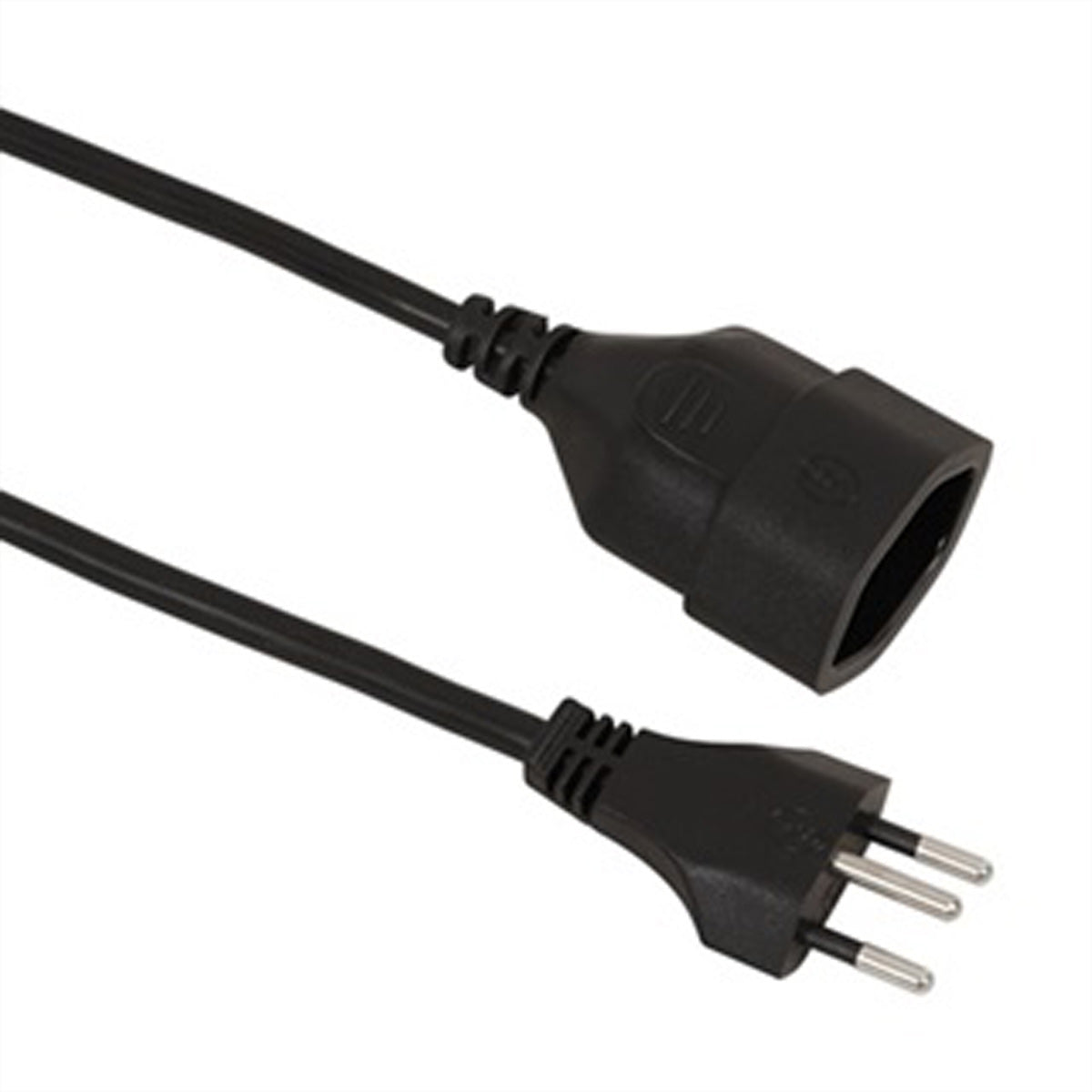 OEM Verlängerungskabel – T12–T13, 2 m, 3×1 mm², schwarz