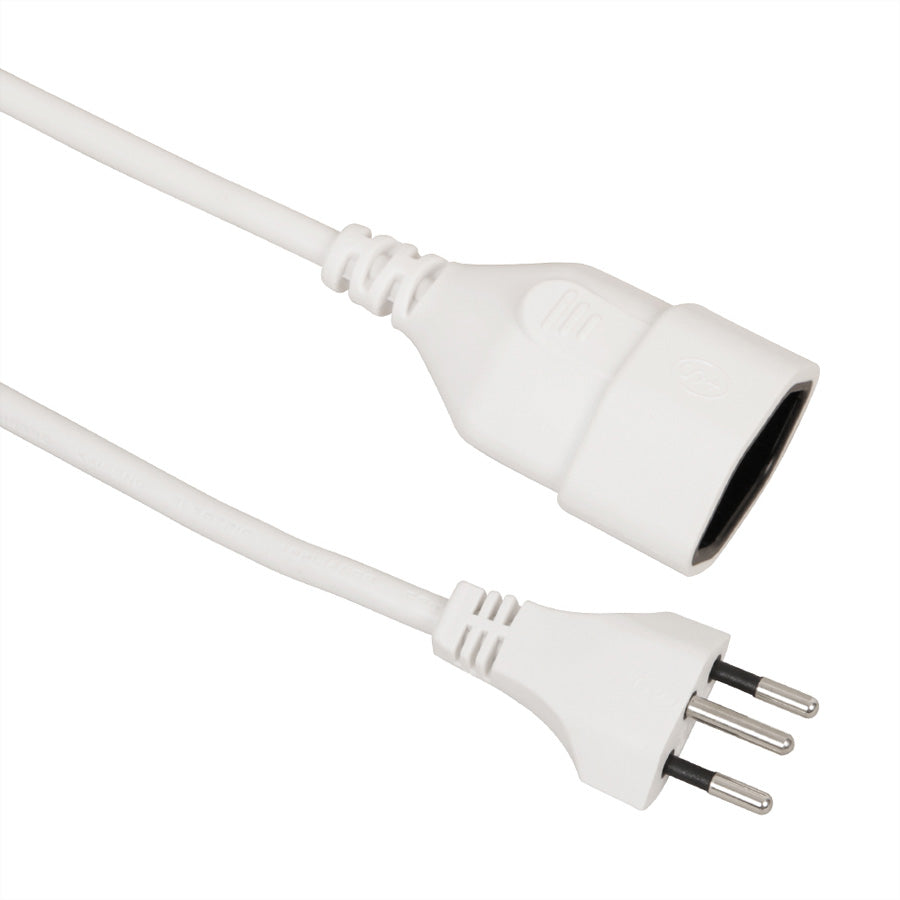 OEM Verlängerungskabel – T12–T13, 2 m, 3×1 mm², weiss