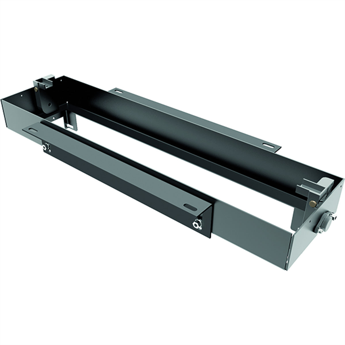 Bachmann Einbausteckdosenleiste, 8-fach, Einbau, ohne Klappe, 482,5×92×98 mm – schwarz