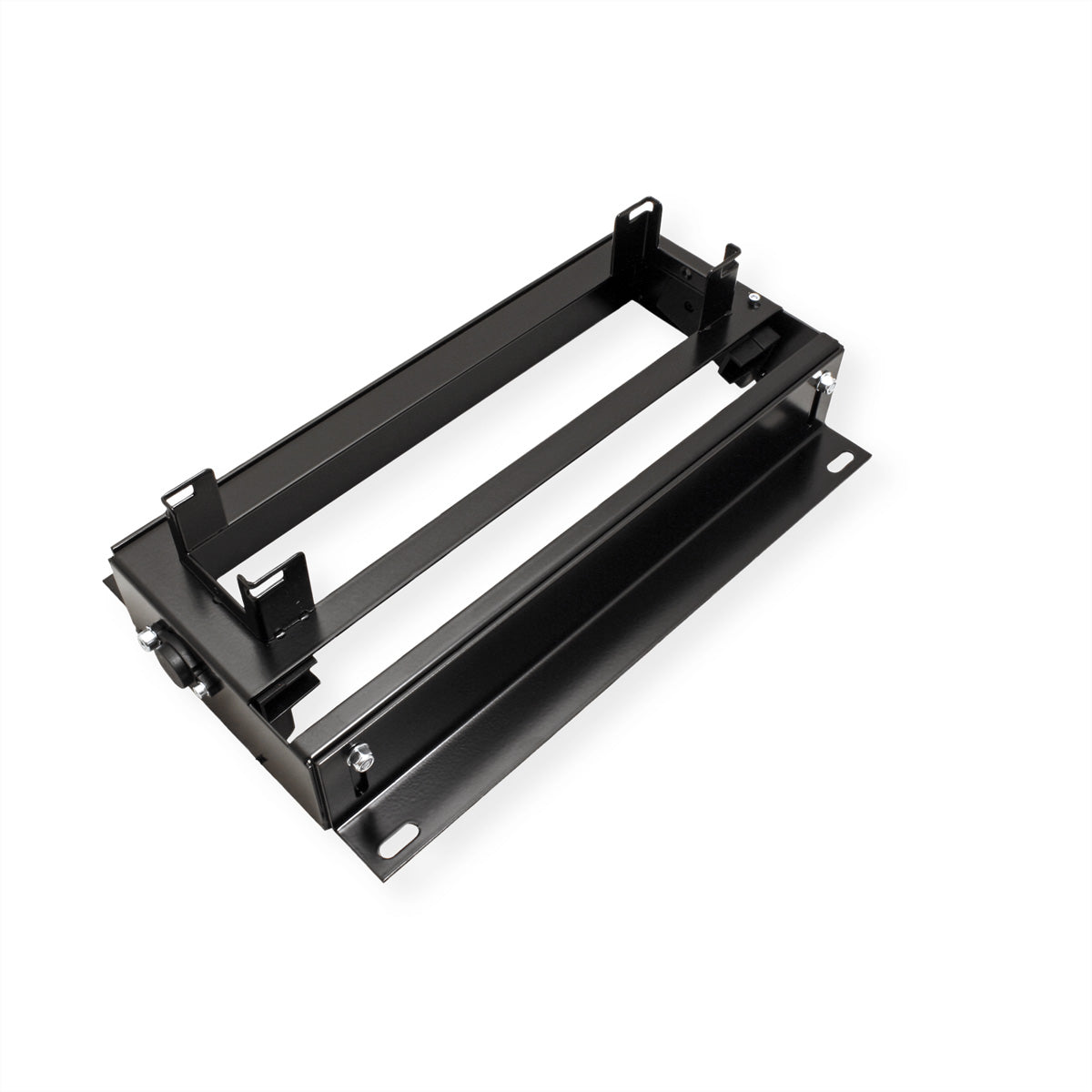 Bachmann Top Frame Gehäuse – 300×92×98 mm, 4-fach Einbaurahmen, ohne Klappe, schwarz