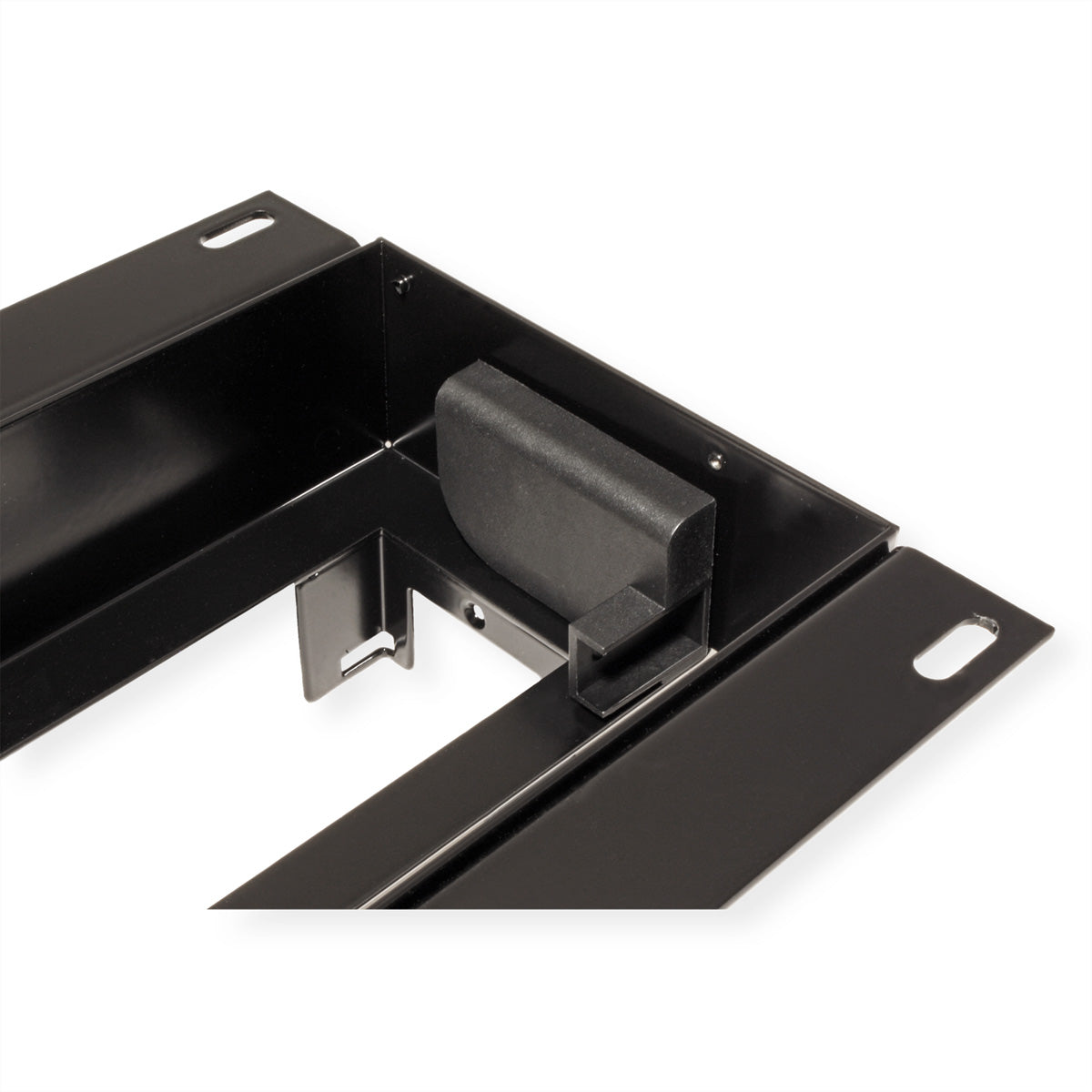Bachmann Top Frame Gehäuse – 300×92×98 mm, 4-fach Einbaurahmen, ohne Klappe, schwarz