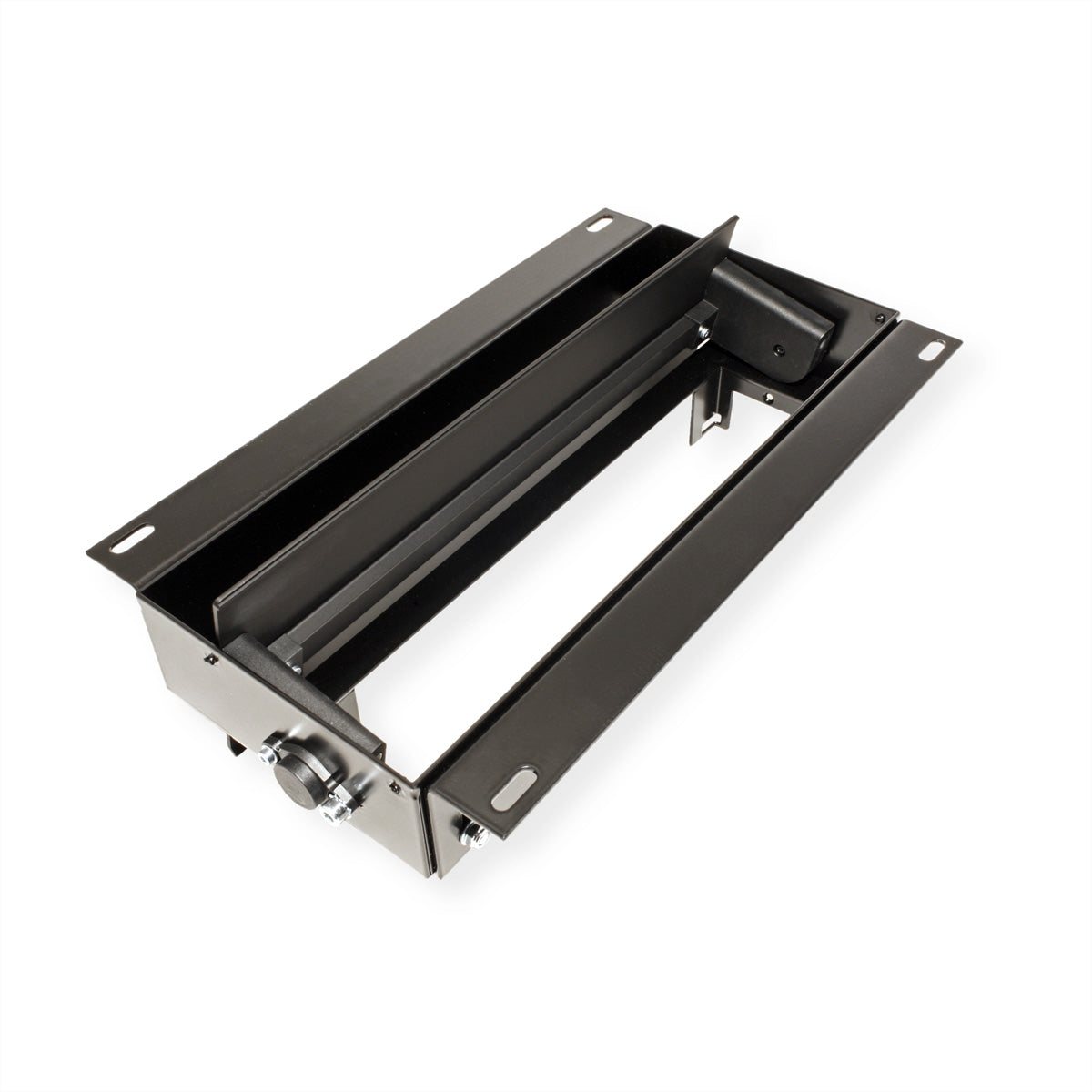 Bachmann Top Frame Gehäuse – 300×92×98 mm, 4-fach Einbaurahmen, ohne Klappe, schwarz