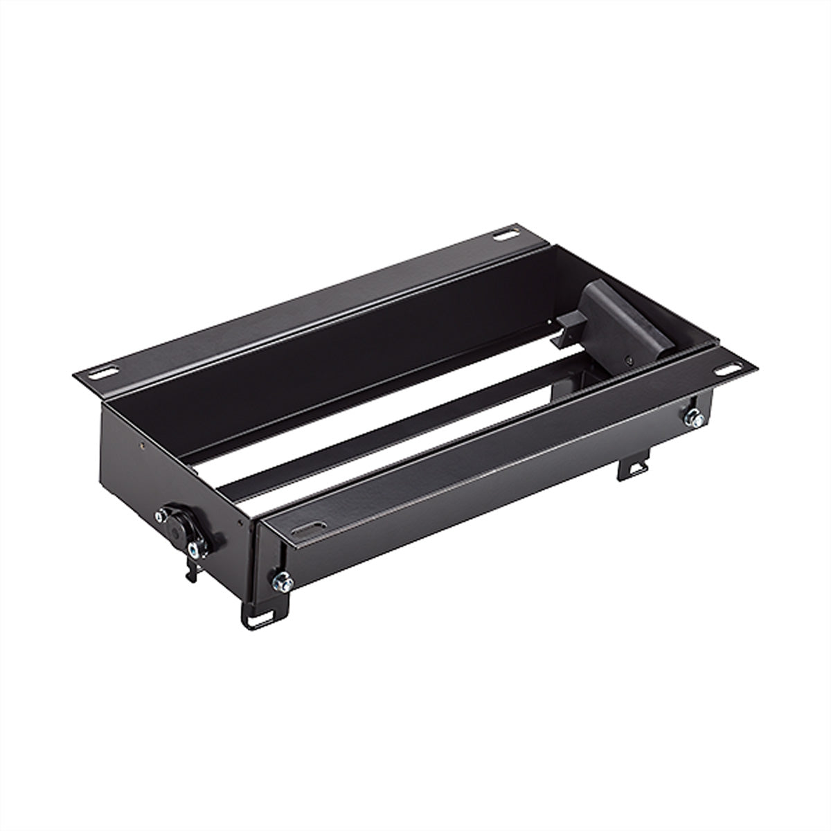 Bachmann Top Frame Gehäuse – 300×92×98 mm, 4-fach Einbaurahmen, ohne Klappe, schwarz