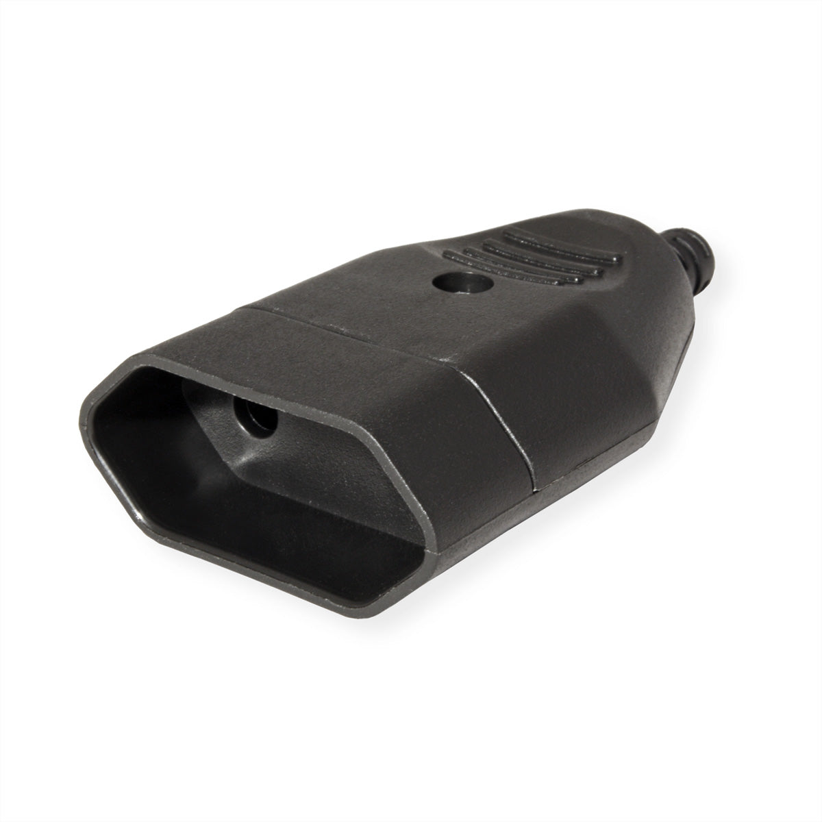 Bachmann Euroflachkupplung Aufputz-Box, 75×45×25 mm, Schraubanschluss, Kunststoff – schwarz