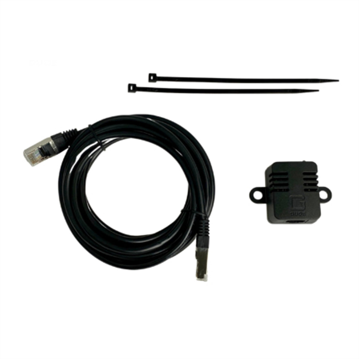 Gude 7206-2 – Multisensor (Temperatur, Luftfeuchtigkeit, Luftdruck), RJ45, kalibriert – schwarz