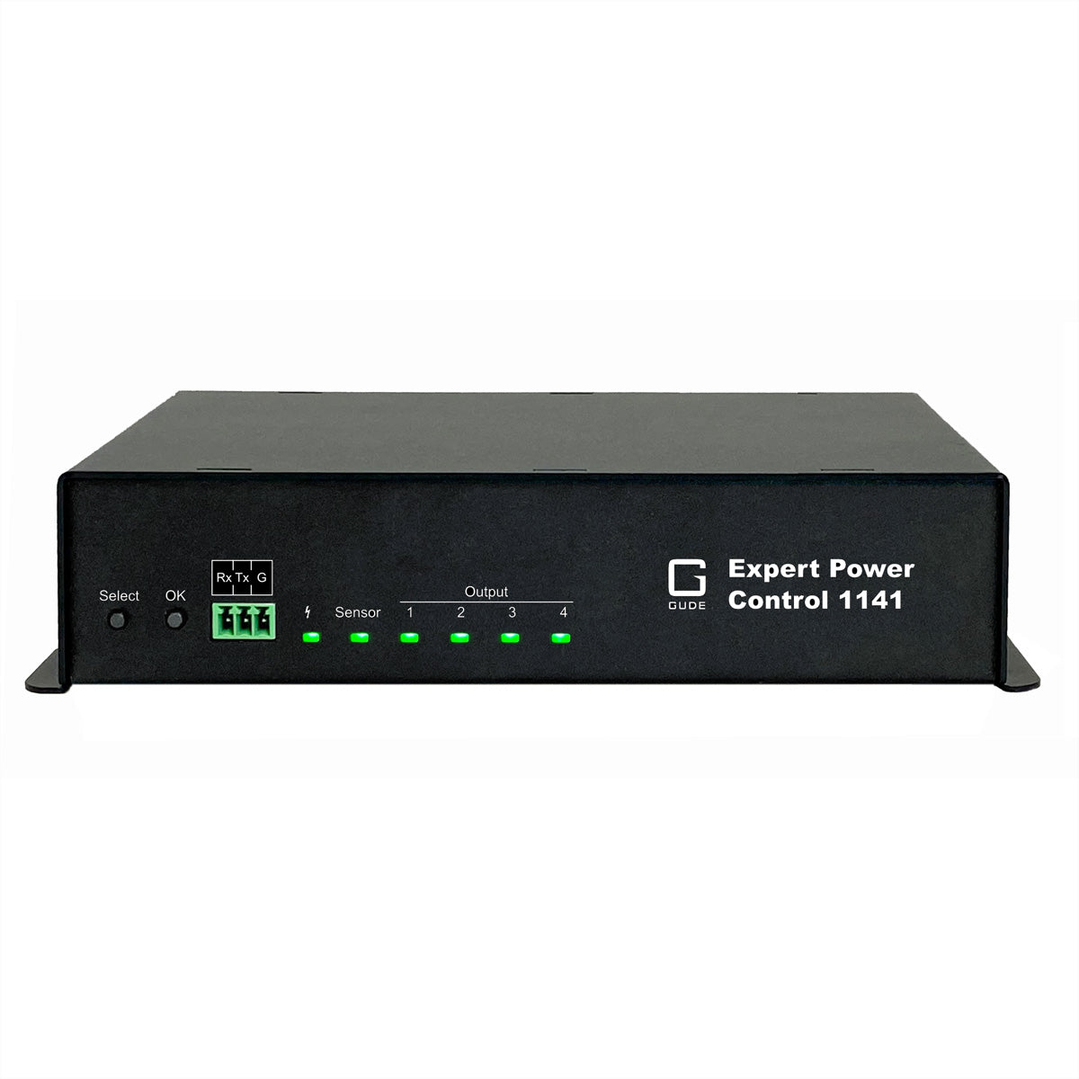Gude Controller – 2.0 kW, 230 V, 10 A, 4× C13 OUT, C14 IN – Schwarz – 1141-1