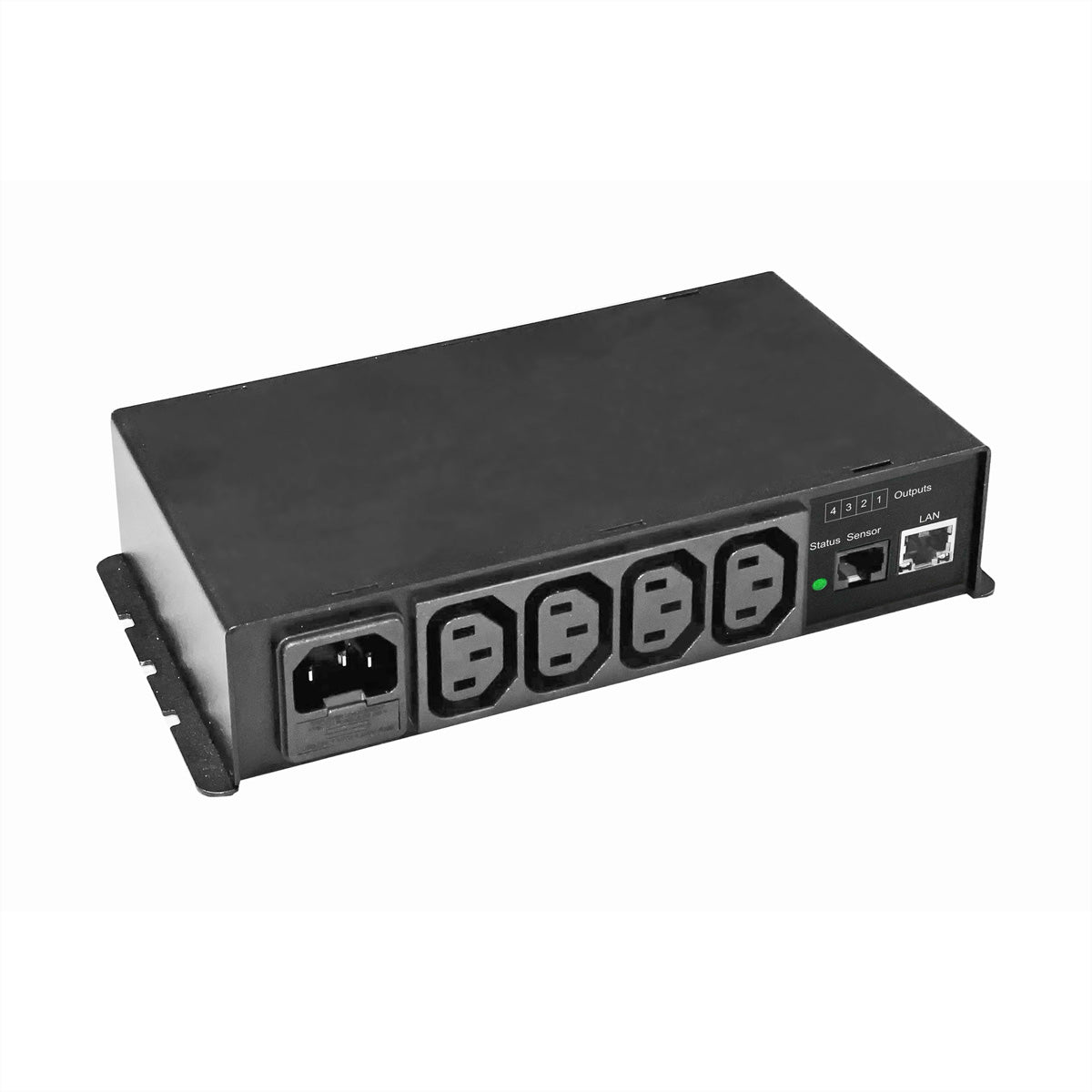 Gude Controller – 2.0 kW, 230 V, 10 A, 4× C13 OUT, C14 IN – Schwarz – 1141-1