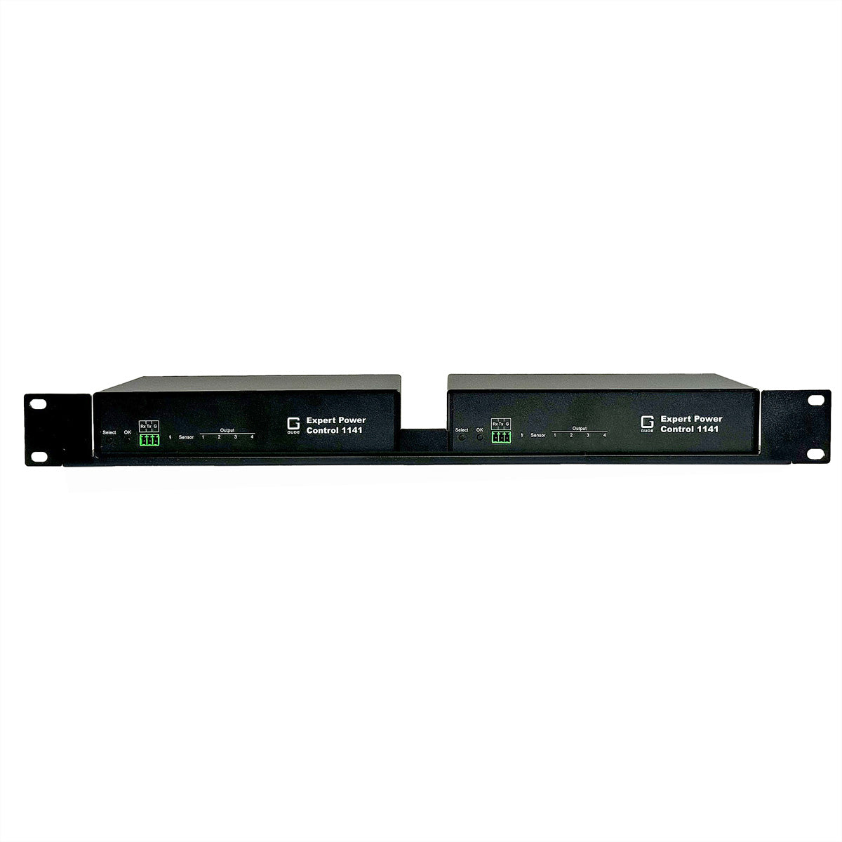 Gude 0873 – 19" Rackhalterung (halbe Breite), für 2× Expert Power Control 1141, Metall, Schwarz