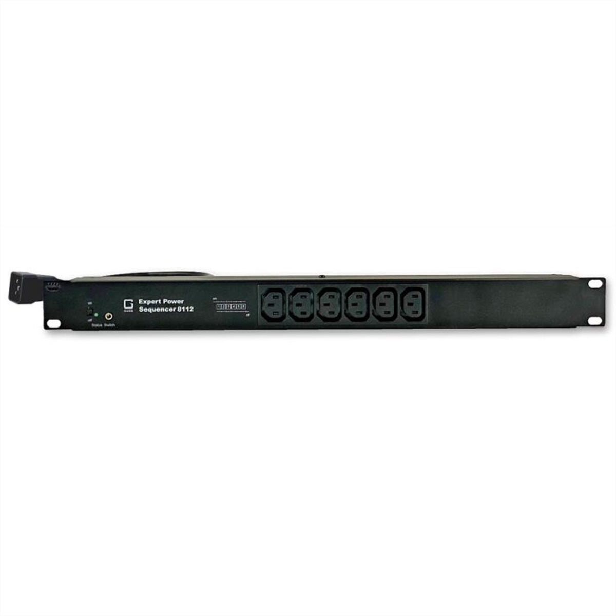 Gude 8112-6 Rack-PDU – Geschaltet, Sequenziell, Überspannungsschutz Typ 3, 1-ph, Rack 1U, 16 A 230 V, 6×C13, C