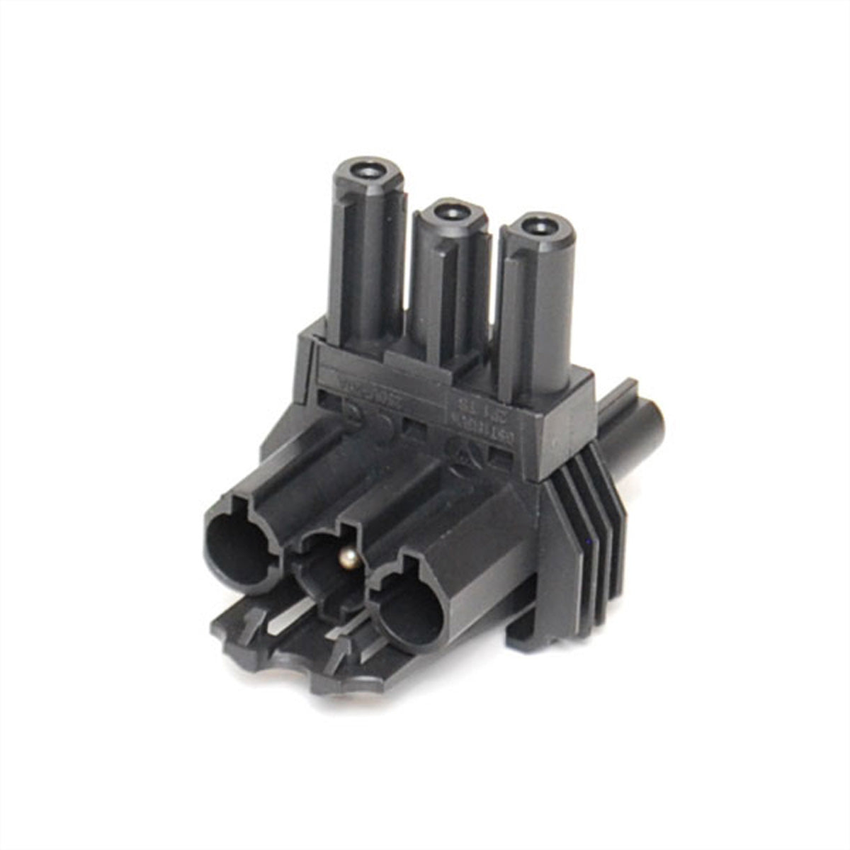 Bachmann Verteilerblock GST18, 1×GST18 In / 2×GST18 Out, abziehbar, Befestigung, 58×44×35 mm – schwarz