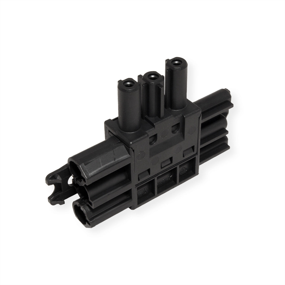 Bachmann Adapterkabel, 1×GST18i3 zu 2×GST18, 230 V 16 A, 80×48×16 mm – schwarz