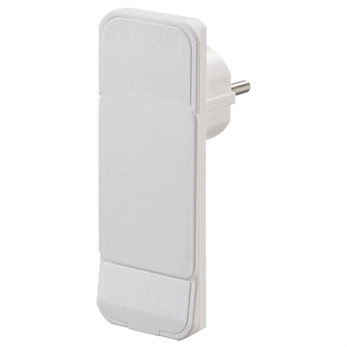 Bachmann Montagestecker, ultraflache Bauform, Schraubanschluss, zur Selbstmontage, 140×100×40 mm – weiss