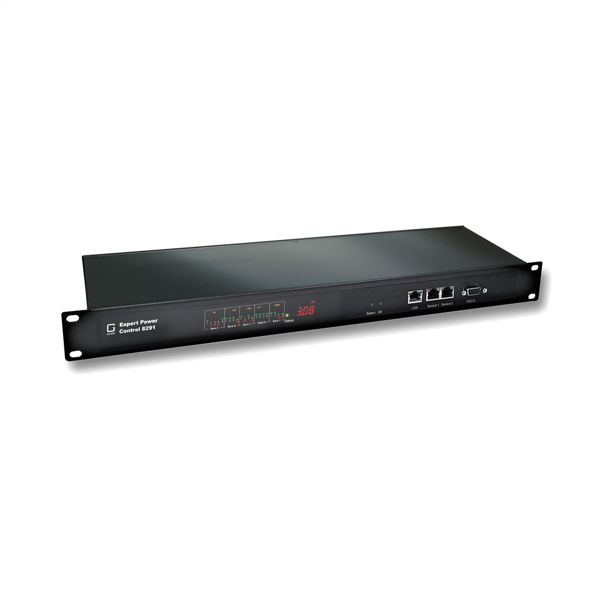Gude Rack-PDU Expert Power Control 8291-2 – 1U, 21 gemischt (4× IEC C13, 5× USB-A), IEC C19, 230 V/16 A