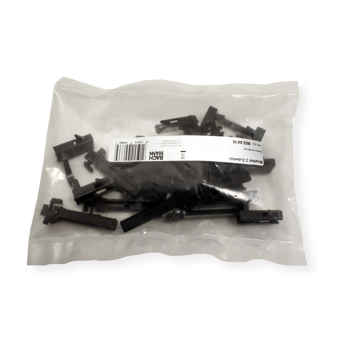 Bachmann Verriegelungsset, 6er-Set, 180×150×40 mm – für C13/C19 – schwarz