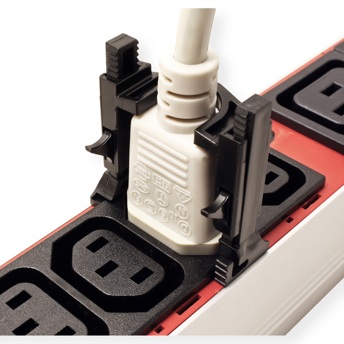 Bachmann Verriegelungsset, 6er-Set, 180×150×40 mm – für C13/C19 – schwarz