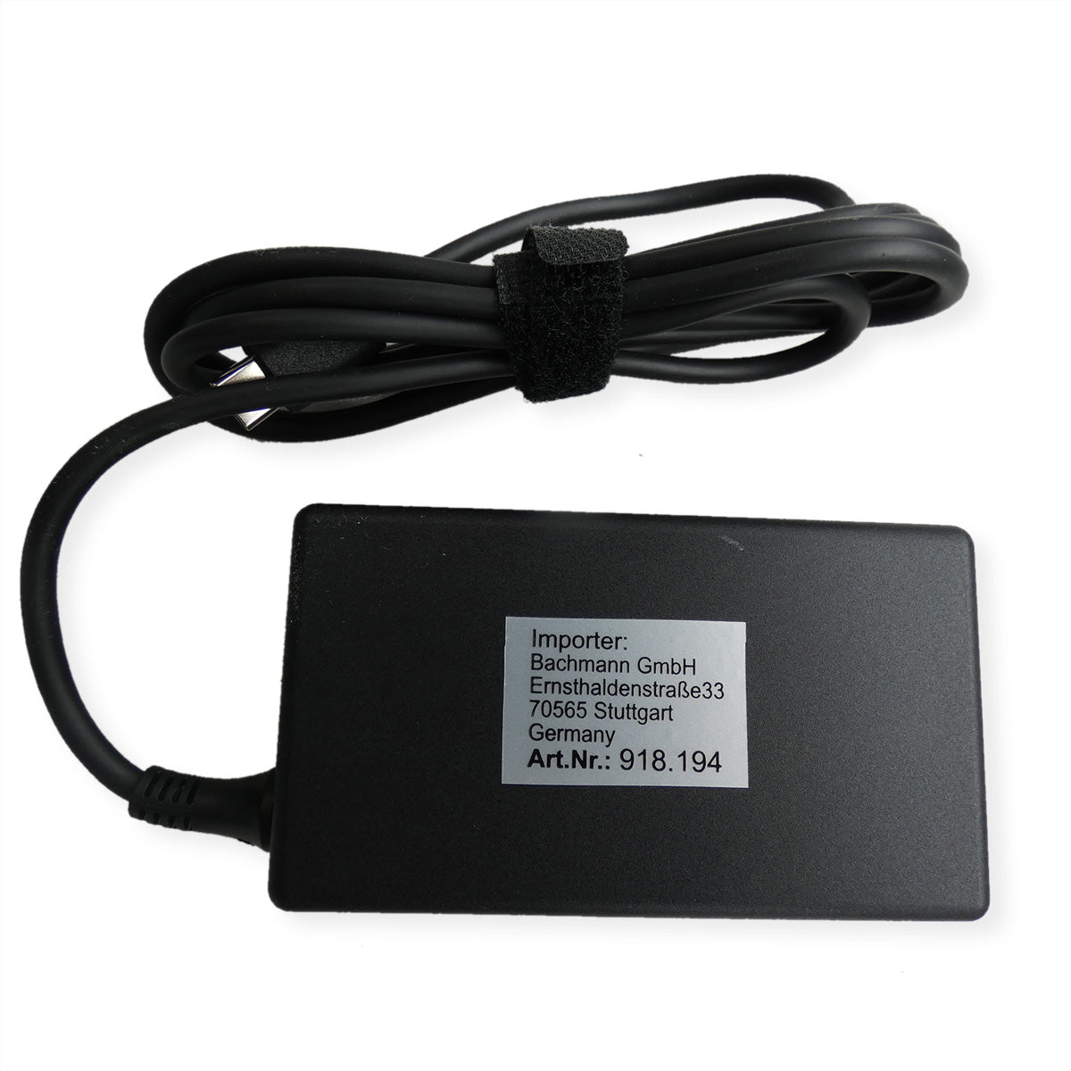 Bachmann Ladeadapter USB-Ladegerät 65 W – USB-C×1 – PD – Eingang C5/C6, Kabel 1,5 m