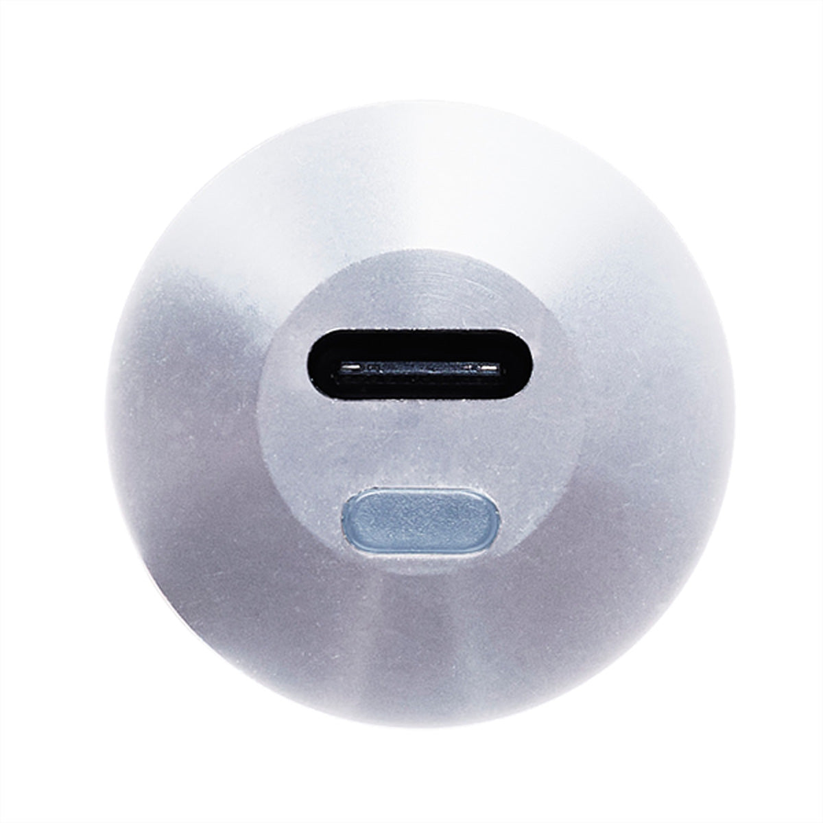 Bachmann Ochno O-SWO-100-1 LED-Steckdose Aluminium – USB-C PD 100 W, RGB-LED, Taster – 1,0 m – Silber