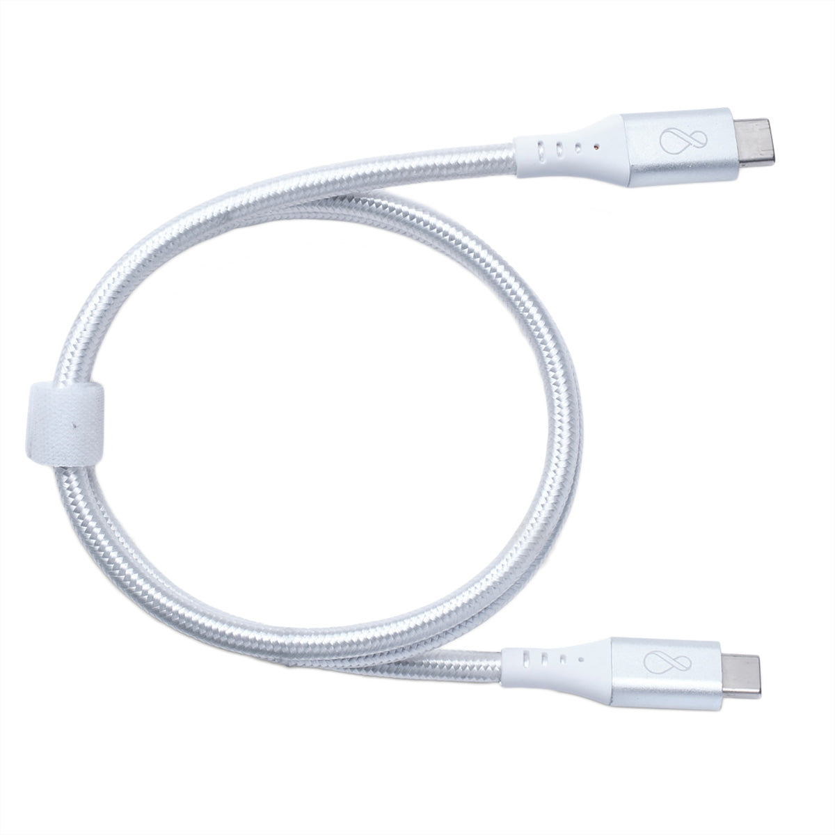 Bachmann USB-C auf USB-C Kabel – USB 3.2 – 0,7 m – PD 100 W – E-Marker – Silber