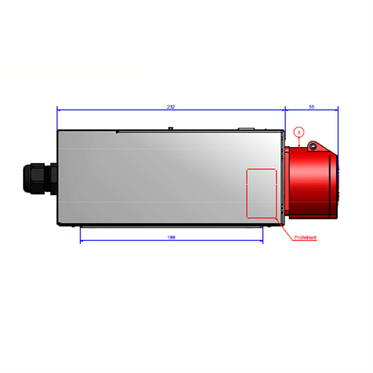 Bachmann BlueNet Steckdosenleiste, 1×CEE 16-5, Klemmblock, Messfunktion, Webserver 10/100 Mbit – schwarz