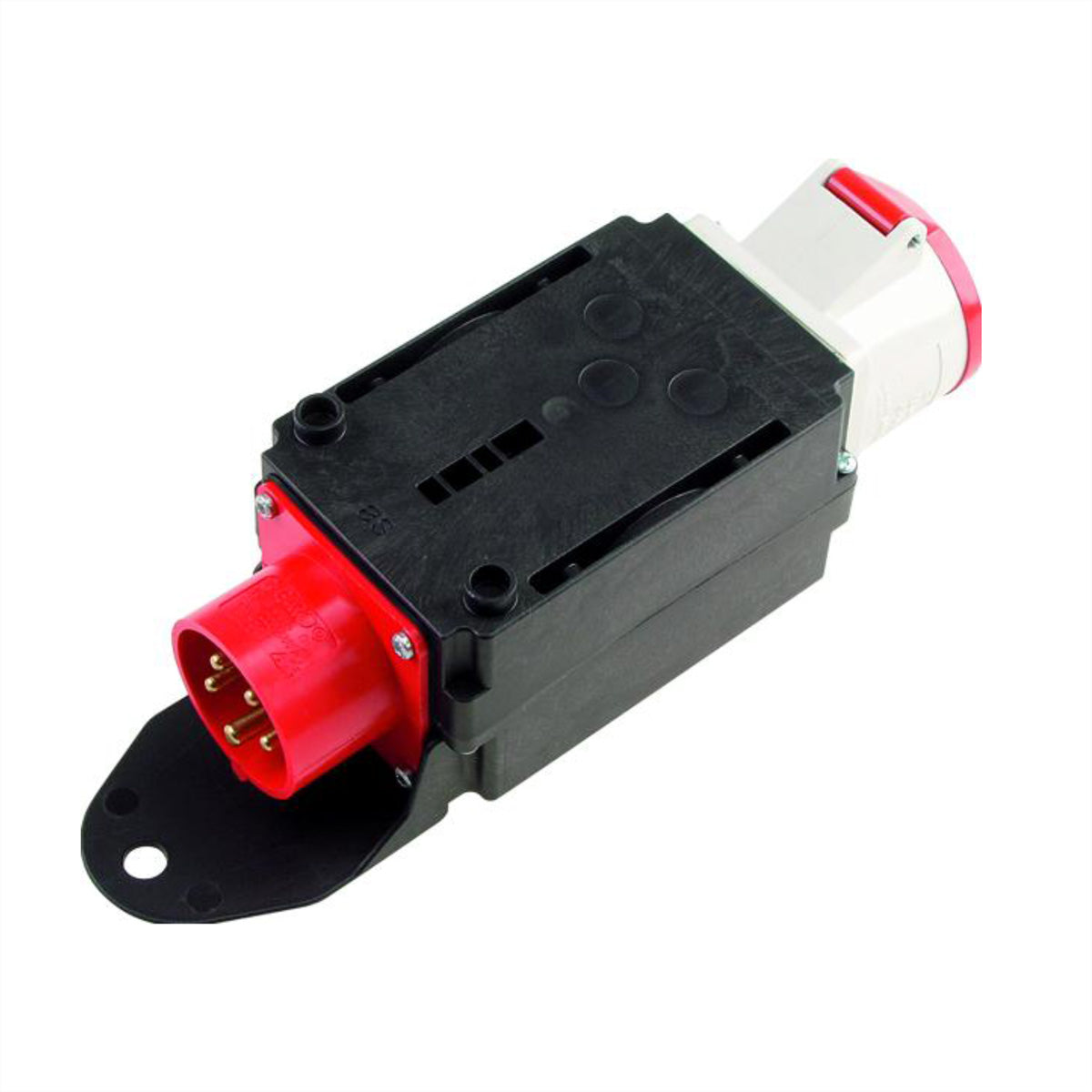 Bachmann Adapterkabel CEE 16-5 zu CEE 32-5, 1,5 m, IP44, 5×1,5 mm² – Schwarz/Rot