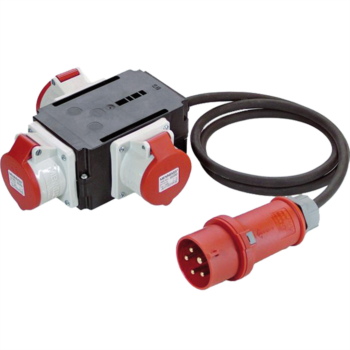 Bachmann Adapterkabel, CEE 16-5 zu 3×CEE 16-5, 1,5 m, IP44