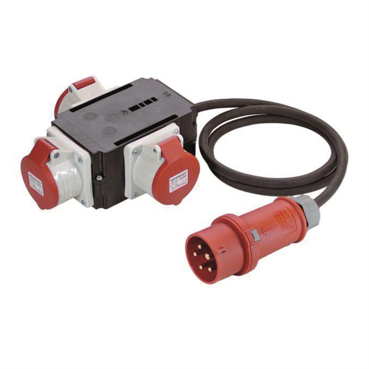 Bachmann Adapterkabel, CEE 16-5 zu 3×CEE 16-5, 1,5 m, IP44