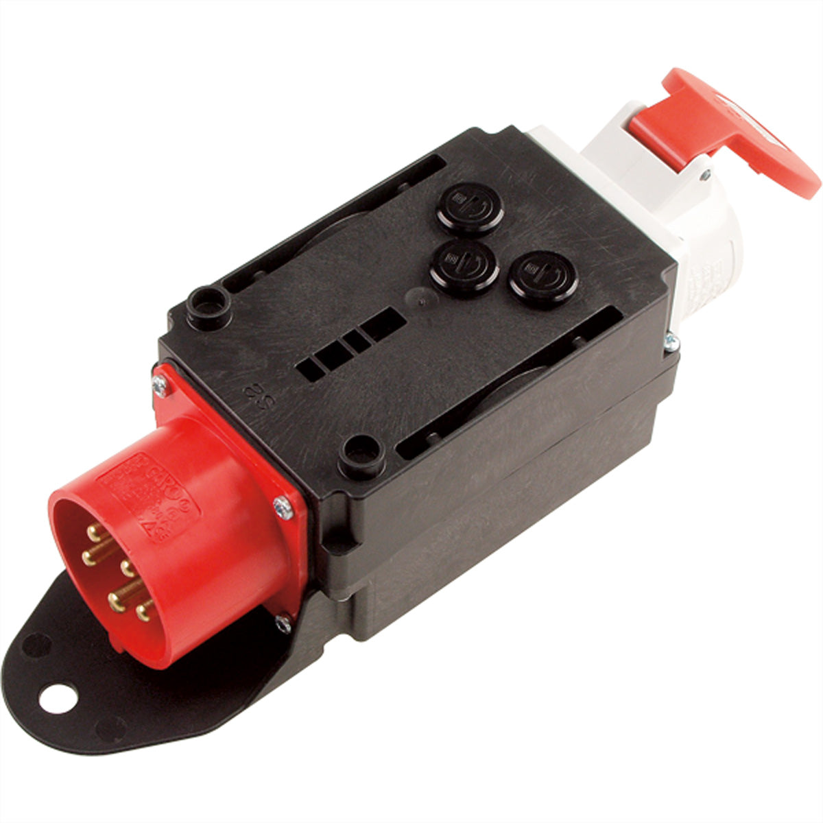 Bachmann Adapterkabel CEE 32-5 zu CEE 16-5, IP44 – Schwarz/Rot/Weiss